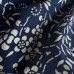 VESTE SAMUE EN COTON INDIGO À MOTIFS 007-224 